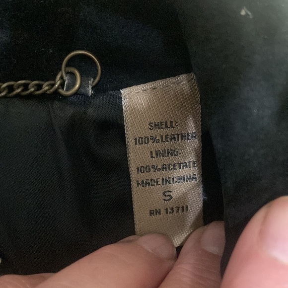 Black suede jacket size S - Picture 5 of 8